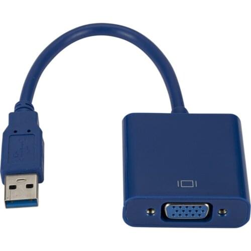 USB 3.0 to VGA External Graphics Card Video Converter Adapter Suitable for Win7/8/10 1080P