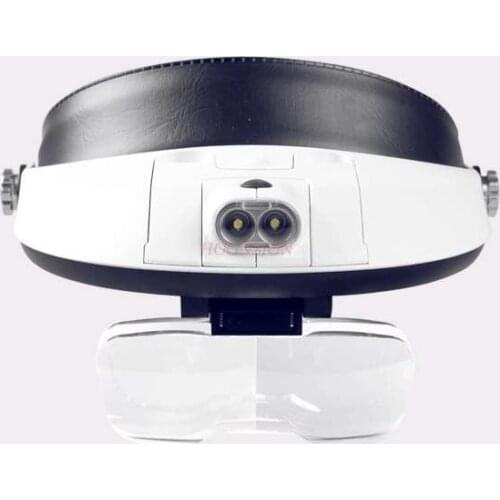 Magnifying equipment Head-mounted magnifying glass LED with lamp for the elderly reading learning repair