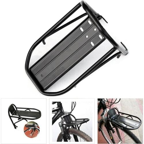 Aluminum Alloy Bicycle Racks Mountain Bike Road Bike Front Rack Durable Carrier Luggage Shelf Cycling Bracket Bicycle Luggage