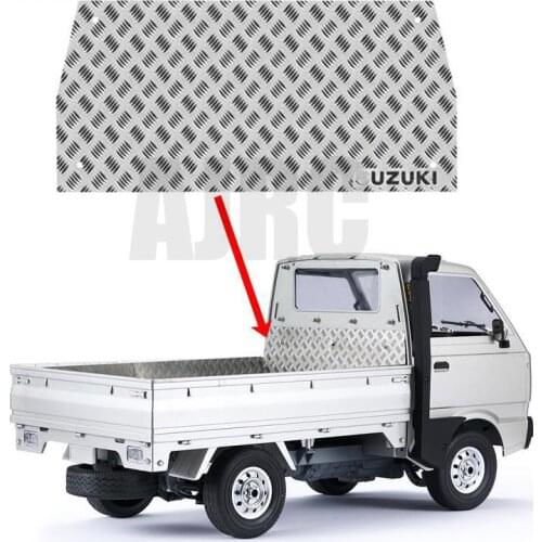 Wpl-d12 1/10 Suzuki Carry Rc Minivan Truck Rear Compartment Decoration Plate, Metal Sticker, Metal Anti-skid Plate
