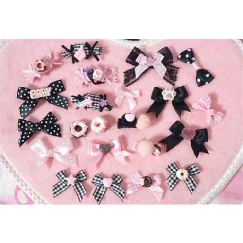 1pcs sweet candy bowknot hairpin Lolita girl hair clip hair side clip hair accessroies B1342