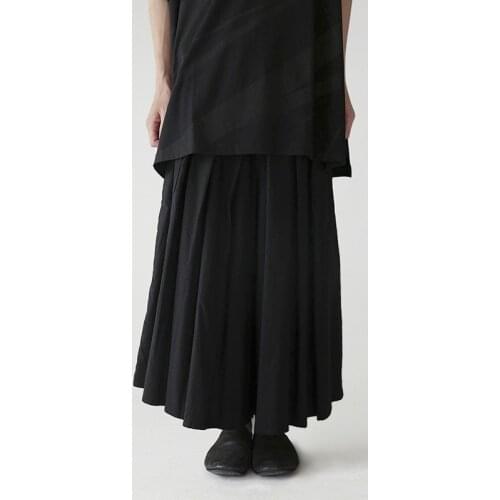 High Elastic Waist Black Bandage Long Wide Leg Trousers New Loose Fit Pants Women Fashion Tide Spring Autumn 2020