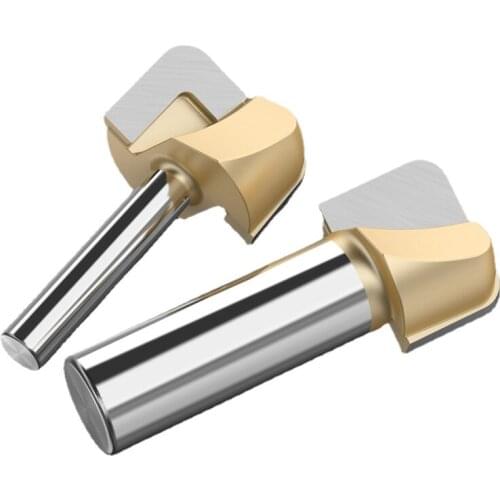 1/4 1/2inch Double-arc Circular Bottom Knife Use for Trimming Engraving Machine Wood Milling Cutter Cleaning Bottom Router Bit