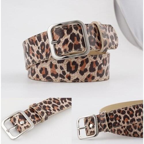 Q Adjustable Dress Waist Strap 1Pcs Female Waistband Girls Decoration Clothing Accessories PU Leather Leopard Print Woman Belt