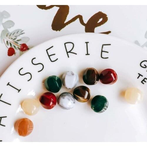 Multicolors Round Beads Bracelet Eardrop Pendant Accessories Necklace Charms Jewelry Components Diy Material 12x13mm 20pcs