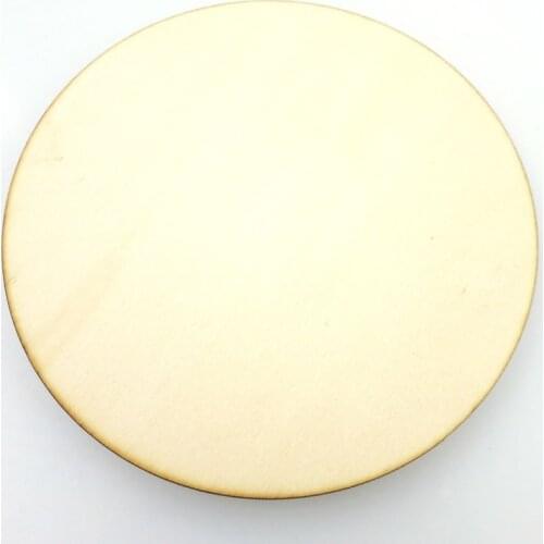 6 pcs/lot) blank cut circle round wood crafts scrapbooking rings hair accessories 200*200*2.3mm 0170010801