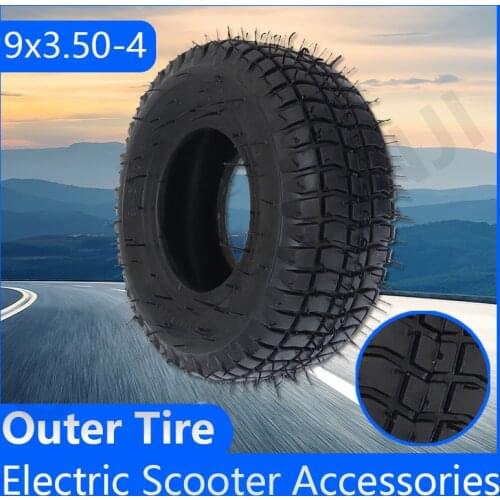 9 Inch 9x3.50-4 Pneumatic Tire 9x3.5-4 Tyre for Turf Rider Tread Lawnmower Golf ATV Pocket Bike Kart Mobility Scooter Accessorie