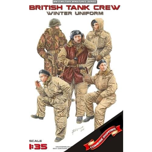 Miniart 35121 British Tank Crew. Winter Uniform, Plastic model kit 1/35