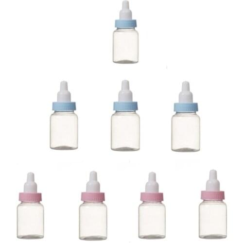 6pcs/12Pcs Pink/Blue Pacifier Feeding Bottle Candy Box Baby Shower Decorations Candy Packing for Birthday Party Favors Gifts-Q