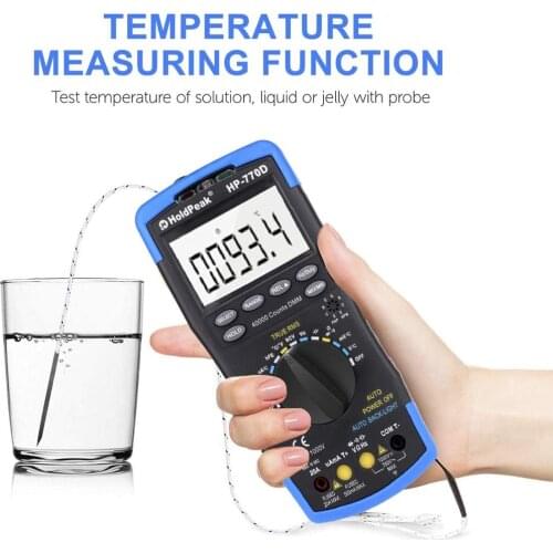 Digital Multimeter Autoranging HP-770D TRMS 40000Counts Multimeter Tester Voltmeter Ammeter with High Precision