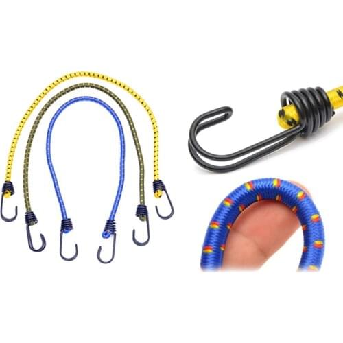 Elastic Bungee Rope Bicycle Tent Luggage Packing Strap with Spring Belt Hook Camping Hiking Bundle Fixing Band