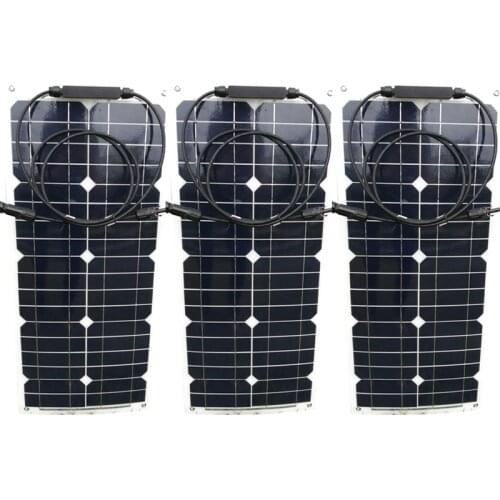 Flexible Solar Panel China 12v 25w Zonnepanelen 36 Volt 75 Watt 100 Watt Solar Charger Battery Caravan Car Camp Motorhomes Rv