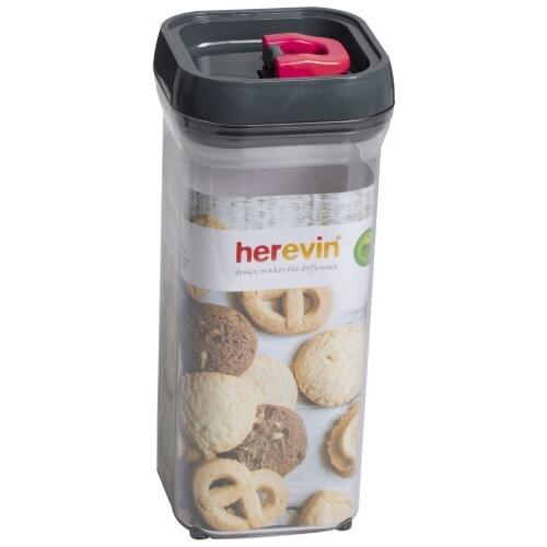 Herevin 4 Pcs Herevin 161203 Square Jar Mica 1,5 lt