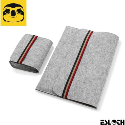 Hot ESLOTH E8 Sleeve Notebook Carry Cases Cover Bag For Apple Macbook 12" Pro 13.3'' 15.4" / Air 9.7" 11.6" 13.3" Laptop Bags