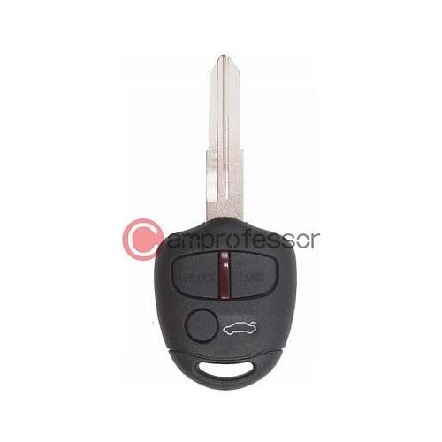 KEYECU New Uncut Remote Key 3 Button 433MHz ID46 Chip for Mitsubishi Lancer-EX