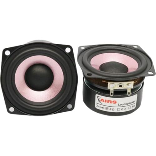 2.5 Inch Speaker Full Frequency 8W-15W 4/8 Ohm Aerospace Magnetic 1 Pair for Desktop, Bluetooth Speaker Horn Car Modification