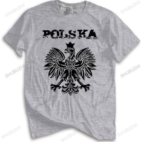 Cotton Tshirt Men Crew Neck Tops T-Shirt Poland Polen Republic Of Poland Pl Unisex Teeshirt Euro Size