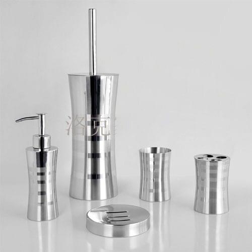 Stainless steel 5 pieces bathroom set