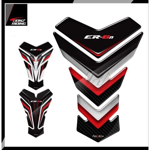 For Kawasaki ER6 ER-5N ER6N Decals 3D Motorcycle Tank Pad Protector Stickers