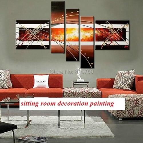 NEW 100% Handpainted Wall Paintings Home Decorative Modern Abstract Art Paintings for Sale oil painting DM-918005