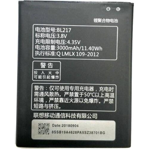New 3000mAh BL217 Battery For Lenovo S930 S660 S938t S939 Replacement Li-ion Phone Battery-In Stock