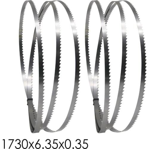 2pcs 68” Bandsaw Blade 1730 x 6.35 x 0.35mm TPI 6 Band Saw Blades Cutting Wood Metal Plastic