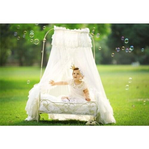 Princess bed newborn photography props baby bed shooting studio interior and exterior small iron bed baby posing accessories