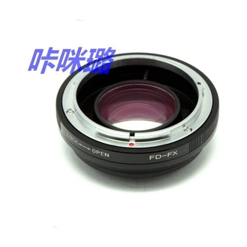 Fd-fx Focal Reducer Speed Booster Turbo adapter for canon fd Lens to fujifilm fx xh1 XE3/XA3/xt2 xt10 t20 xt100 SR/X-600 camera
