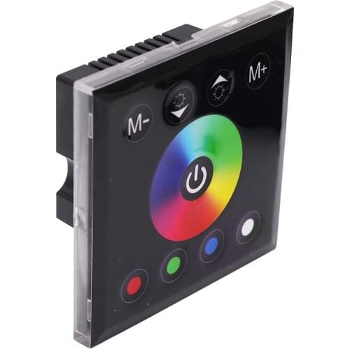 RGB RGBW LED Touch Switch Panel Controller LED Dimmer Home Wall 12V 24V With Remote Controller for LED Neon Flex Strip Lights