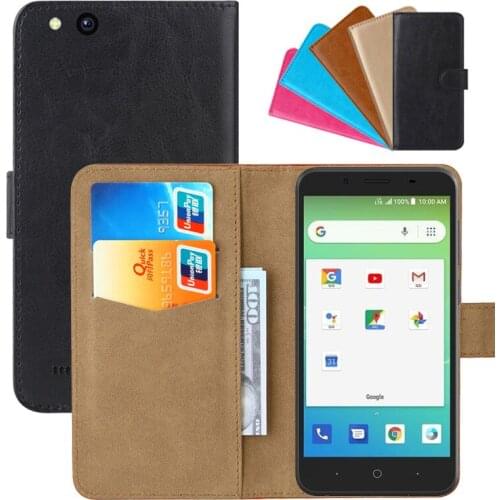 Luxury Wallet Case For ZTE Z557 PU Leather Retro Flip Cover Magnetic Fashion Cases Strap
