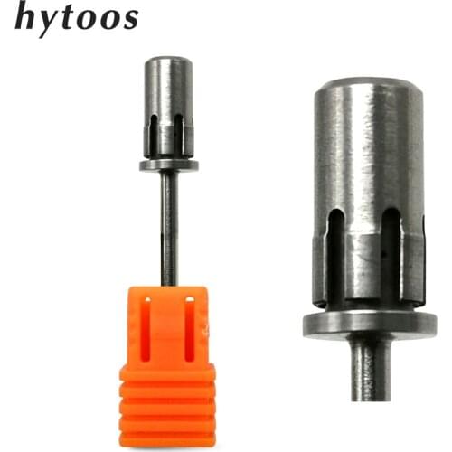 HYTOOS Stainless Steel Sanding Bands Mandrel 3/32" Shaft Nail Drill Accessories Nail Tools