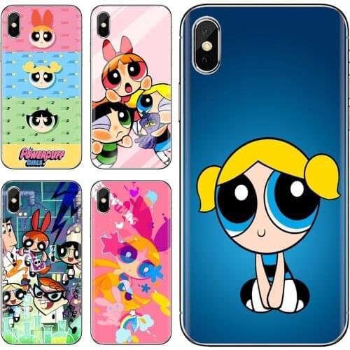 Silicone Cover Bag The-Powerpuff-C-Girls For Xiaomi mi Redmi Note 3 4 4X 5 6 7 8 8t 9 9s 9t 10 pro lite