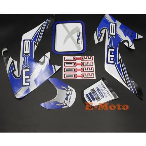 BLUE MXB DIRT BIKE DECALS STICKER ROKETA SSR COOLSTER RICARDO BAJA TAOTAO SSR new