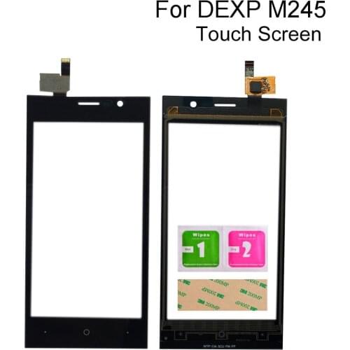 Phone Touch Screen Glass Panel For DEXP Ixion M245 Touch Sensor Digitizer Touchscreen Front Glass Tools 3M Glue