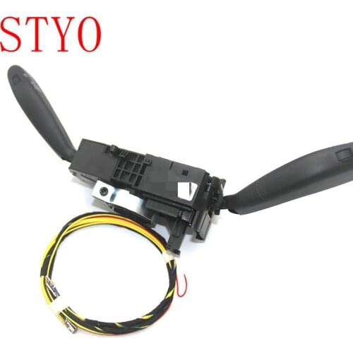 STYO Car Cruise Control Switch System CCS Stalk + Harness for VW 2011-2013 New Polo Fabia 6RD 953 503 J