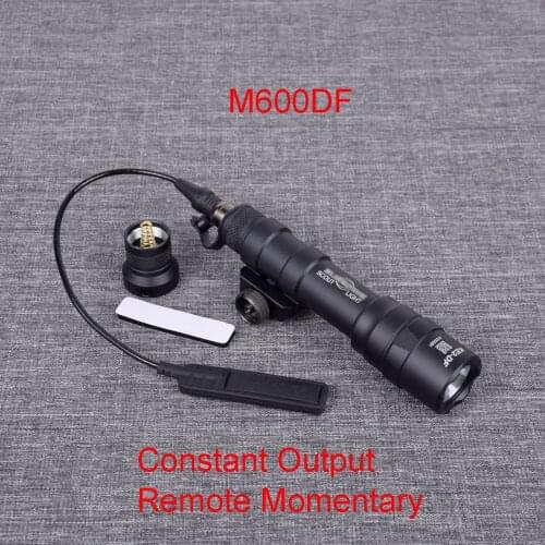 Tactical SF M600 M600DF Weapon Gun Scout Light Constant Remote Tail Switch Momentary Hunting Flashlight Fit 20mm Pictinny Rail