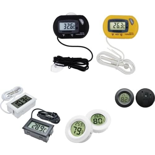 FY-10/ST-3 Fish Tank Thermometer Waterproof Reptile Sea Turtle Sucker Diving Pet Box With Probe Electronic Thermometer Dropship