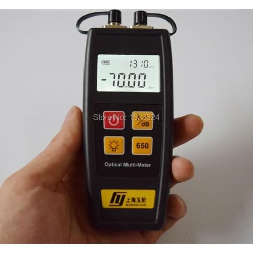 Fiber Optic Mini Multi-meter Visual Fault Locator 1mw and Optical Power Meter (-70~+6dBm)