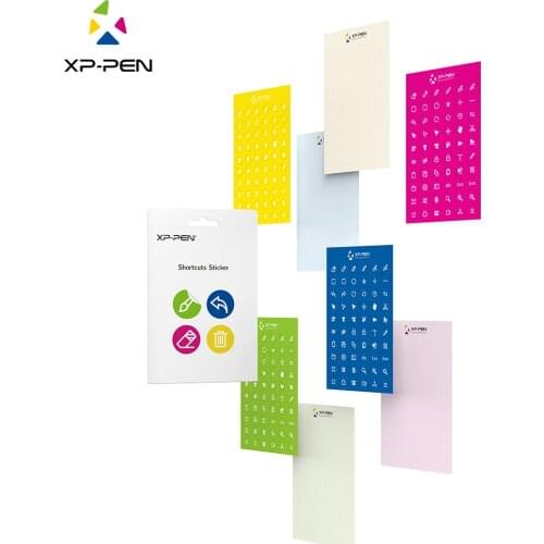 XP-Pen Shortcut Keys Muti-funtion Stickers(Pack of 8