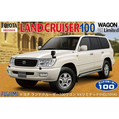 1/24 Fujimi Plastic Assembly Car Model Toy Toyota Land Cruiser100 Wagon VX LIMITED Static Model DIY Assembly Kit #03800
