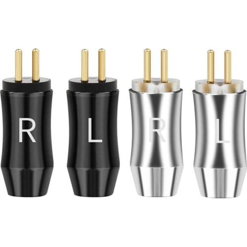 16mm Length 0.78 mm Earphone Pin Speaker Wire Connector For UM3X W4R UE18 Headset Aluminum Alloy Metal Plug Audio Jack Adapter