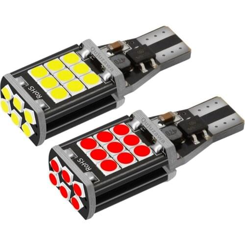10PCS T15 W16W WY16W Super Bright 3030 LED Car Tail Brake Bulb Turn Signal Canbus Auto Backup Reverse Lamp Daytime Running Light