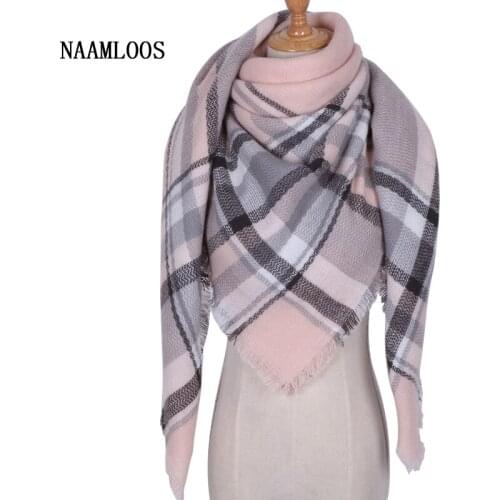2018 Fashion Luxury Brand Designer Square Women Scarf Winter Cashmere Thickened Shawls and Wraps Plaid Blankets Dropshipping