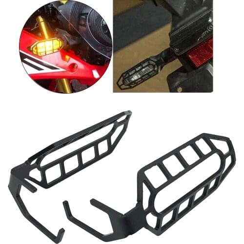 2x Stainless Steel Motorcycle Turn Signal Light Shield Guard Cover For Honda CB500X CB 500X 2019 2020