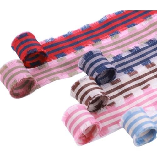 5 yards/lots Burrs Lattice Satin Ribbon for DIY Crafts Hair Accessories Handmade Gift Box Packaging Wedding Decoration