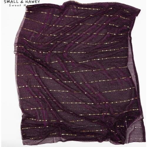 70*180CM new style scarf European and American style sequins cross-border turban hijab autumn shawl silk scarf wholesale