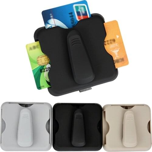 Car-styling Car Glasses Case Sun Visor Clip Sunglasses Holder High-speed Card Clip Car Organizer Universal Interior Accessories