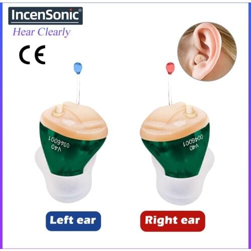 Digital Hearing Aids Audifonos 6 Channel V40 Mini Sound Amplifier Portable Invisible Hearing Aid Dropshipping