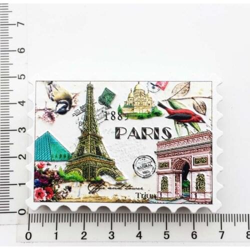 French capital Paris landmark creative tourism commemorative gift magnetic stickers refrigerator stickers