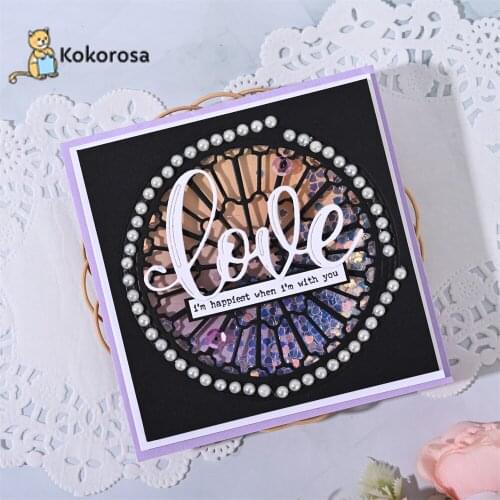 Kokorosa Circle Pattern Cutting Dies Metal Dies Scrapbooking Album Card Making Embossing Stencil Diecuts New 2021